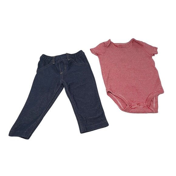 Baby Clothes - Pants,‎ Bodysuit, 2 Piece Gold & Cream Outfit -  Size 9 Month - Picture 2 of 7